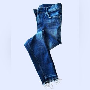 Citizens of Humanity Rocket Crop High Rise Skinny raw hem size 27